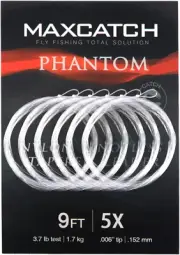 M MAXIMUMCATCH Maxcatch Fly Fishing Tapered Leader Line 6 Pack -Pre-Tied Loop- T