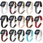 Leather Watch Band Strap Wrist Bracelet For Fitbit Versa 4 3 Sense Replacement