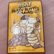 HBaF Honey butter almond made in korea snack 130 Gram