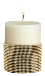 Gold and Diamond Wine Bottle Candle Holder Bottle Coaster