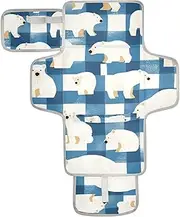 Reusable Changing Table mat with Tissue Pocket Baby Portable Changing pad for Girl & Boy