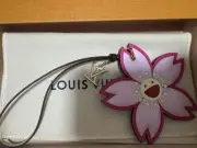 Louis Vuitton Takashi Murakami LV TM Bag Charm Cherry Blossom Gift present 0608