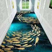 Extra Long Hallway Runner Rug for Hall Corridor Kitchen Stairs Hallway Rug Style Rectangular Carpet Contemporary Passage Runner Rug for Hallway,1m x 5.5m
