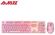 Ajazz 104-key Pink Mechanical Keyboard and Mouse Wired Combo Programming