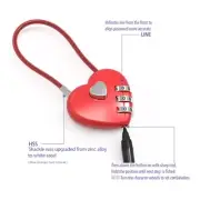 Heart-Wishes Lock for Lovers Wedding Mini Code Lock Combination Padlocks for