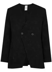 Foemina Drew Floral-jacquard Cotton-blend Jacket - Black - 12 (UK12 / M) 12 (UK12 / M)