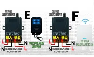 AC110V220V大功率 無線遙控開關 長距離遙控開關 電機遙控遠距離 噴霧機 清洗機 馬達遙控 防水遙控器