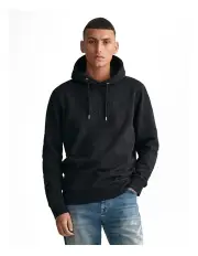 [Gant] Tonal Archive Shield Hoodie in Black