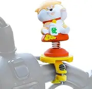 Electric Handlebar Pendant - Cute Dog Anime Doll Scooter | Creative Ornament Riding Accessory | Jumping Spring Toy Decoration, Waterproof Silicone Toy, Scooter Decorations for Kids