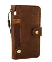 Genuine Leather Case For Apple iPhone 13 Pro Wallet Vintage Cover Book Luxury De