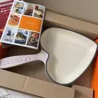 Le Creuset Skillet Heart 16cm 6 1/3in shell pink Cast Iron With Box from Japan