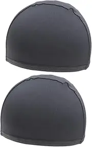 [SHERCHPRY] 2 Pcs Helmet Liner Cap Quick-Drying Riding Hat Cycling Hat for Outdoor Sport Dark Grey