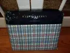 NIP Ralph Lauren Veronique Blue Lucie Plaid Quilted King Coverlet $430