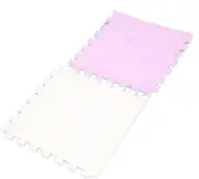 10Pcs Plush Puzzle Foam Floor Mat, Plush Interlocking Floor Mat 31X30Cm, Soft...