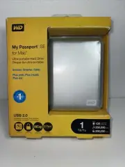 WD My Passport SE For Mac 1 TB USB 2.0 New Sealed