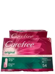 carefree original pantiliners unscented regular to go 108 count