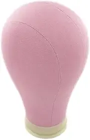 Binxind Training Head Manikin Head for Wigs Mannequin Head for Wig Stands Professional Styling Head Canvas Mannequin Head-A