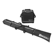 Flameer Boot Bag Set Waterproof Transport Skis Gear Black Boot Storage for Ski