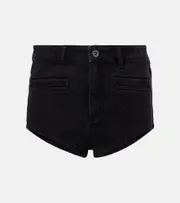[Self-Portrait] Self-Portrait Denim shorts 24 black