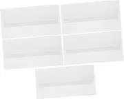TINEASUR 5Pcs Acrylic Tabletop Signs Blank Display Holders for Weddings Parties and Events Drop Resistant Acrylic for Table Numbers Menus and Location Cards