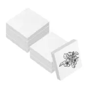 8Pcs 2X2" Rubber Carving Blocks, Soft Linoleum Art Carving Block, White