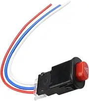 COSMEVIVI Double Trip Switch Motorcycle Part Double Flash Switch Button Warning Controller Button Switch Emergency Switch for Scooter Emergency Switch for Motorcycle Warning Light Switch