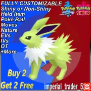 Pokémon Sword and Shield ✨ Shiny Jolteon ✨ W/ Best 6IV Customizable