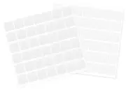 MultiCraft 3D Dual-Adhesive Hook & Loop Dots White Square, 1/2", 42/Pkg
