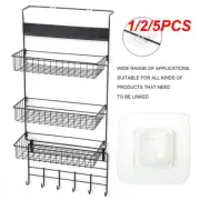 1/2/5PCS Waterproof Strong Adhesive Hook Shelf Sticker for Bathroom Kitchen Wall