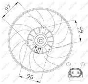 RTG Engine Cooling Fan Fits Renault Megane 2002- Scenic 2003-2009