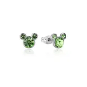 Couture Kingdom Disney Mickey Mouse Birthstone SS 12mm Stud Earrings August