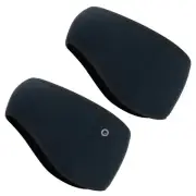 Ear Warmer Headband, 2Pcs Winter Stretchy Running Sweatband, Navy Blue