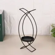 Candle Holder Table Centerpiece European Style Stable Base Iron Decoration Metal
