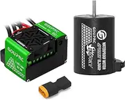 GOUP RC GOUPRC S3650 4300KV Brushless Motor 3.175mm Shaft with Upgrade 60A ESC Electric Speed Controller Combo Set with Programming Card for 1/10 RC Car Truck (4300KVMotor+60A Brushless)