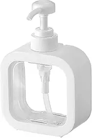 Empty Hand Soap Bottle - 300/500ml Empty Soap Dispenser with Pump | Refillable Soap Dispenser | Shampoo Lotion Hand Pump Bottle | Clear Portable Laundry Liquid Bottle Containers | Dishwashing Bottle