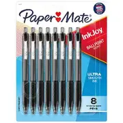 Paper Mate InkJoy 300RT Ballpoint Pens Black 8 Pack
