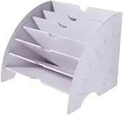 TENOL Fan Shaped Desk File Organizer Document Organization Sturdy for Filing Paper Bills Letters Paper Sorter for Office Supplies