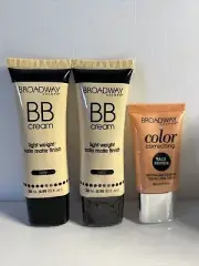 2 Broadway BB Cream Satin Matte Finish IVORY & 1 Color Correcting Face Primer
