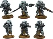 Wargames Atlantic, Iron Core, Valkir Heavy Troopers, 12x28mm Hard Plastic Minifigures