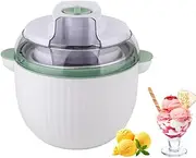 Ice Cream Maker Machine, Soft Serve Dessert Makers, Homemade Gelato, Sorbet, Frozen Yoghurt Maker, Fresh Creamy Icecream in 40 Min, Ideal for Family Home Recipes green