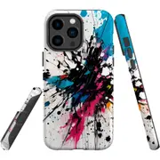 For iPhone 14 Pro Max Tough Protective Cover, Dark Splatter