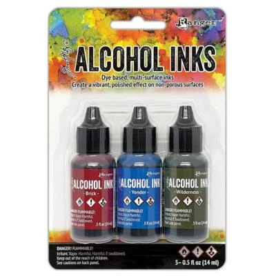 Tim Holtz Alcohol Ink Kit - Expedition : Brick, Yonder, Wilderness