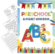 Toddler Tracing Books | Reusable Alphabet Learning Workbooks,Educational Letter Learning Toys, Developmental Homeschool Supplies for Early Childhood