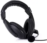 Angoily 3.5mm Stereo Headphone Headsets Headphones Wired Headset Earphones Head Phones Stereo Headphone with Microphone Game Headset Stereo Headset Black