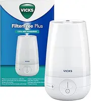 Vicks Ultrasonic Cool Mist Humidifier 4.5L for Medium to Large Room, Office, Dining or Living area, Rotating Mist Nozzle