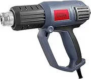 Güde 58121 HLG 650-2000 LCD Hot Air Blower Hot Air Gun (LED Temperature Display, 50-650°C, 4 Attachment Nozzles, 2000W)