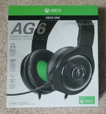 PDP Afterglow AG6 Stereo Gaming Headset *Brand New* Xbox One 048-103-NA-BK