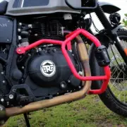 "CRASH GUARD WITH SLIDER, RED" FIT FOR ROYAL ENFIELD HIMALAYAN 411