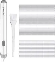 Electric Erasers, Electric Eraser with 140 Refills, Battery Operated Eraser, Electric Eraser Kit for Artists, Art Pencils, Drawing, Painting, Sketching, Drafting, Detailer Tool for Crafting-White