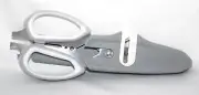 New Sabatier 10-in-1 Multi-Purpose Scissors and Sharpening Sheath Magnetic Gray